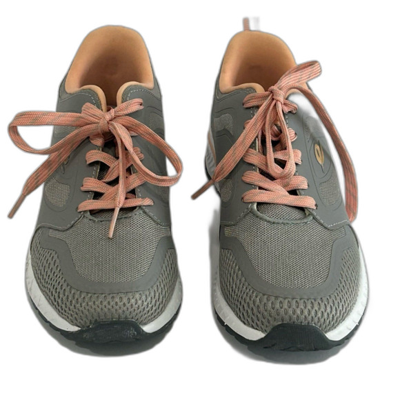 Easy Spirit Shoes Sneakers Women’s Size 7M Walking Color Gray / Peach  Sehugs - Picture 1 of 12